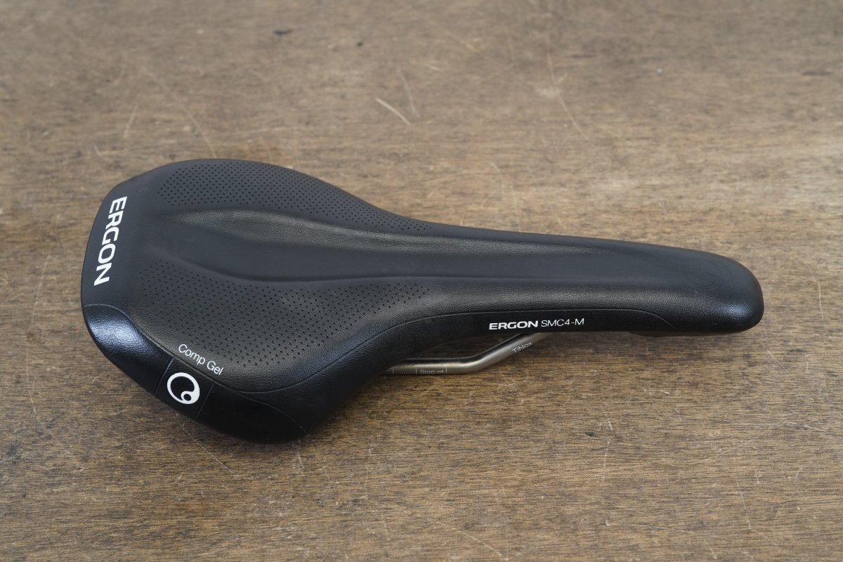 148mm Ergon SMC4-M Comp Gel Men TiNox Rail Road Saddle 279g