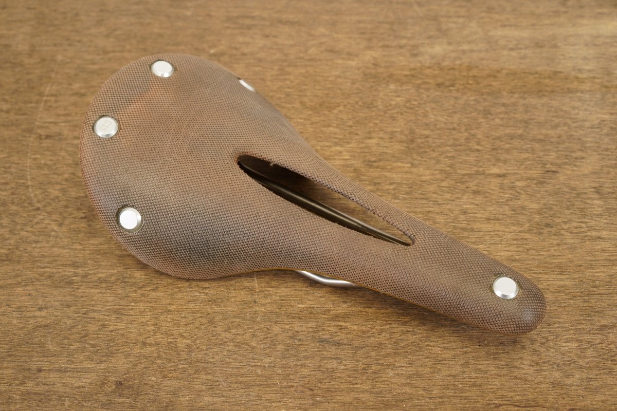 155mm Brooks C15 Cambium Carved Steel Rail Road Saddle 410g