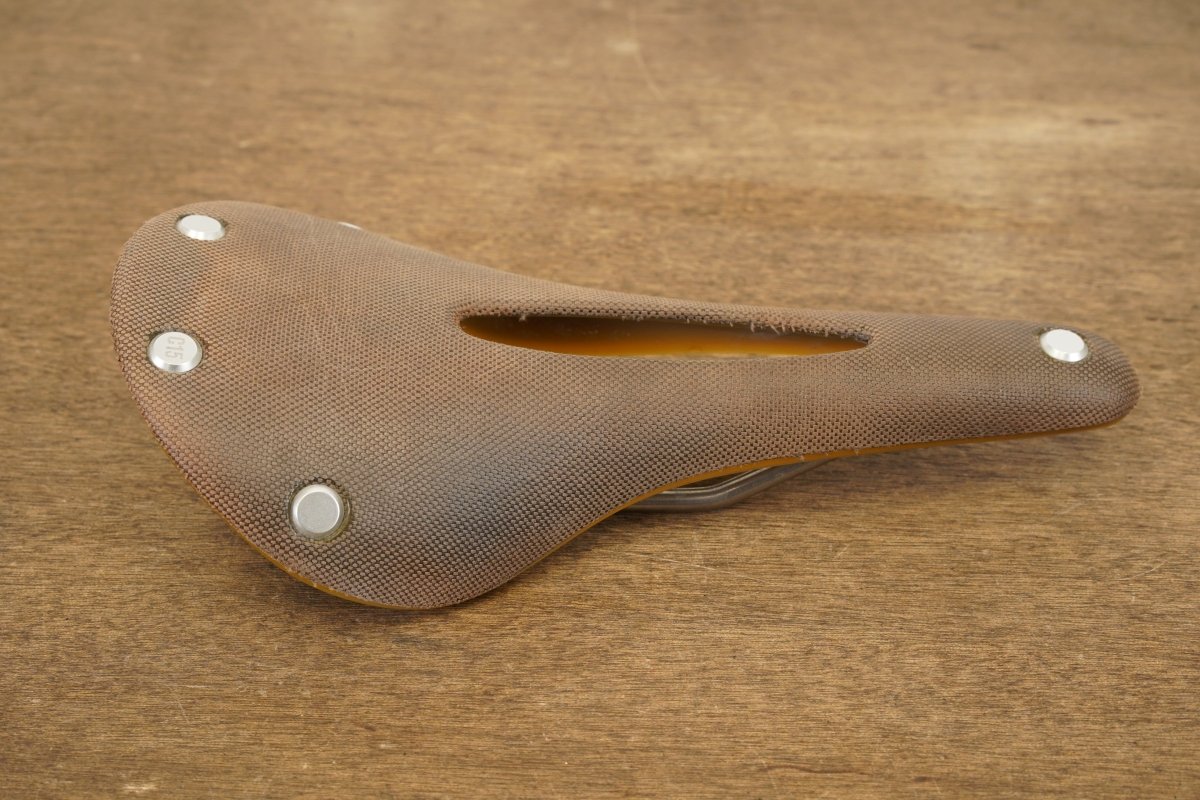 155mm Brooks C15 Cambium Carved Steel Rail Road Saddle 410g
