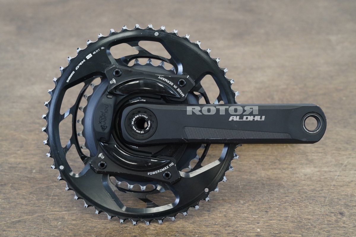 160mm 48/31T BB30 Rotor Aldhu QRings Power2Max NG Power Meter Road Crankset
