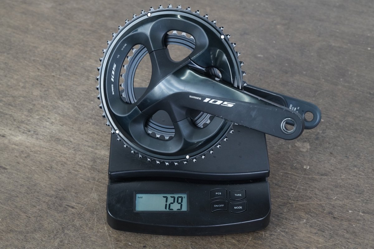165mm 50/34T Shimano 105 FC-R7000 FC-R8000 Pioneer Power Meter Crankset 729g