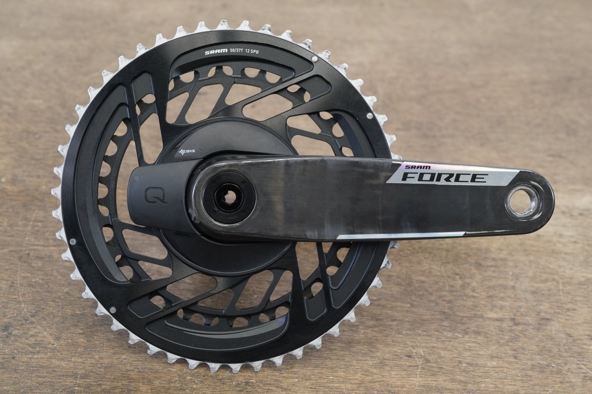 165mm 50/37T DUB SRAM Force AXS E1 Quarq D2 12 Speed Power Meter Crankset 666g