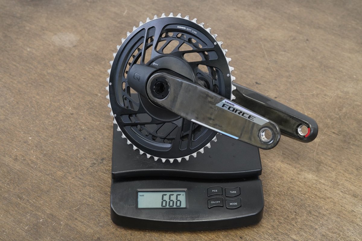 165mm 50/37T DUB SRAM Force AXS E1 Quarq D2 12 Speed Power Meter Crankset 666g