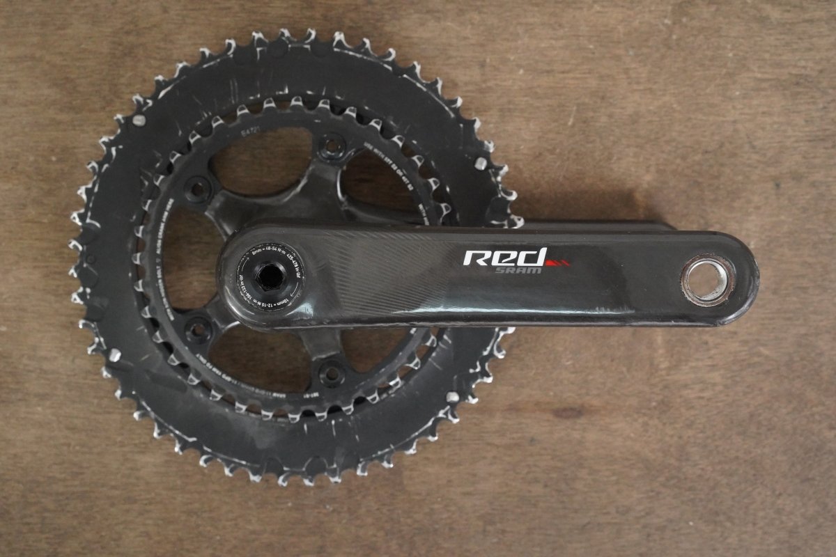 165mm 52/36T GXP SRAM Red 22 4iiii Power Meter Carbon Crankset *Defective*