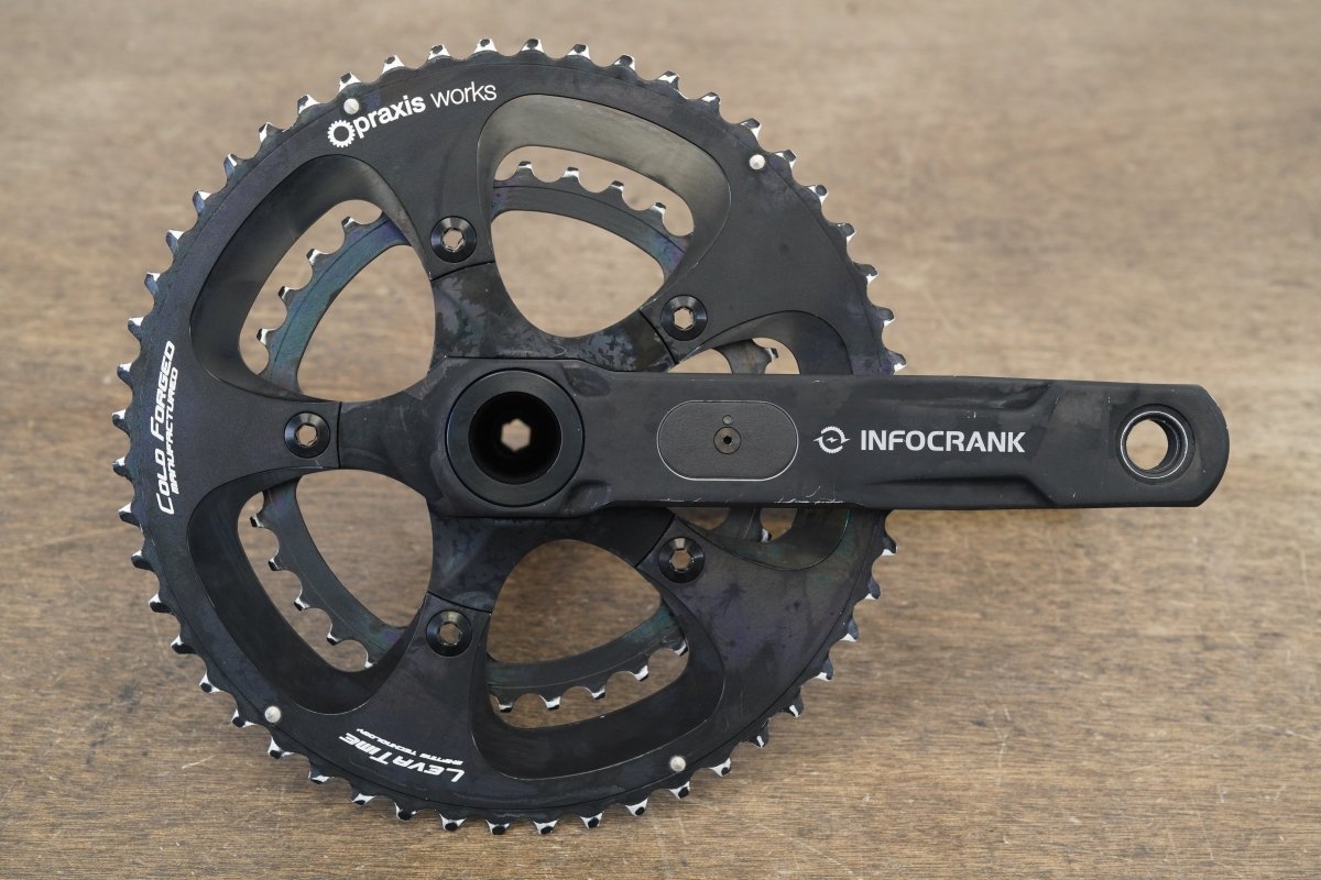 165mm 52/36T M30 Verve Infocrank Levatime Alloy Dual Power Meter Crankset 892g