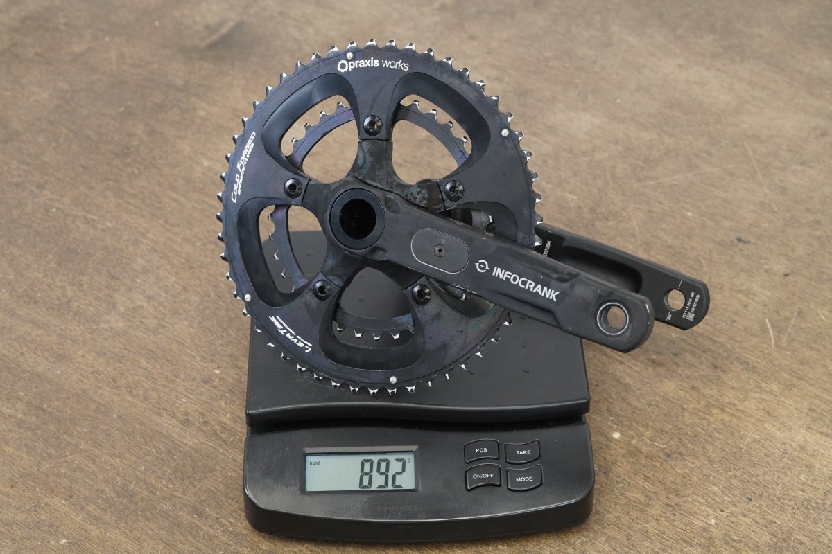 165mm 52/36T M30 Verve Infocrank Levatime Alloy Dual Power Meter Crankset 892g