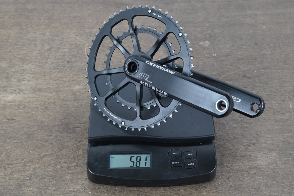 170mm 50/34T BB30 Cannondale SL Spidering Hollowgram Road Crankset 581g