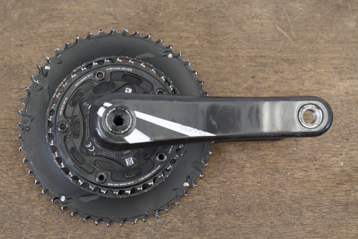 170mm 50/34T GXP Quarq Riken Carbon Power Meter Road Crankset 802g
