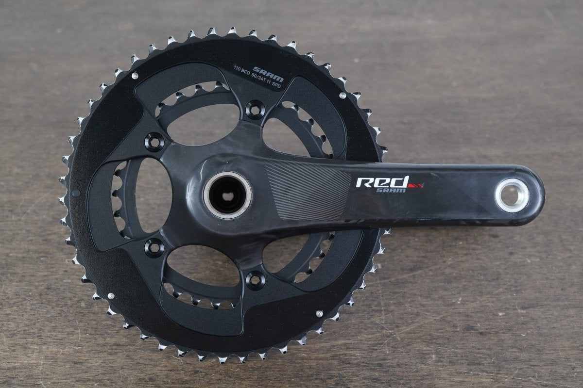 170mm 50/34T GXP SRAM Red 22 Carbon Crankset 571g