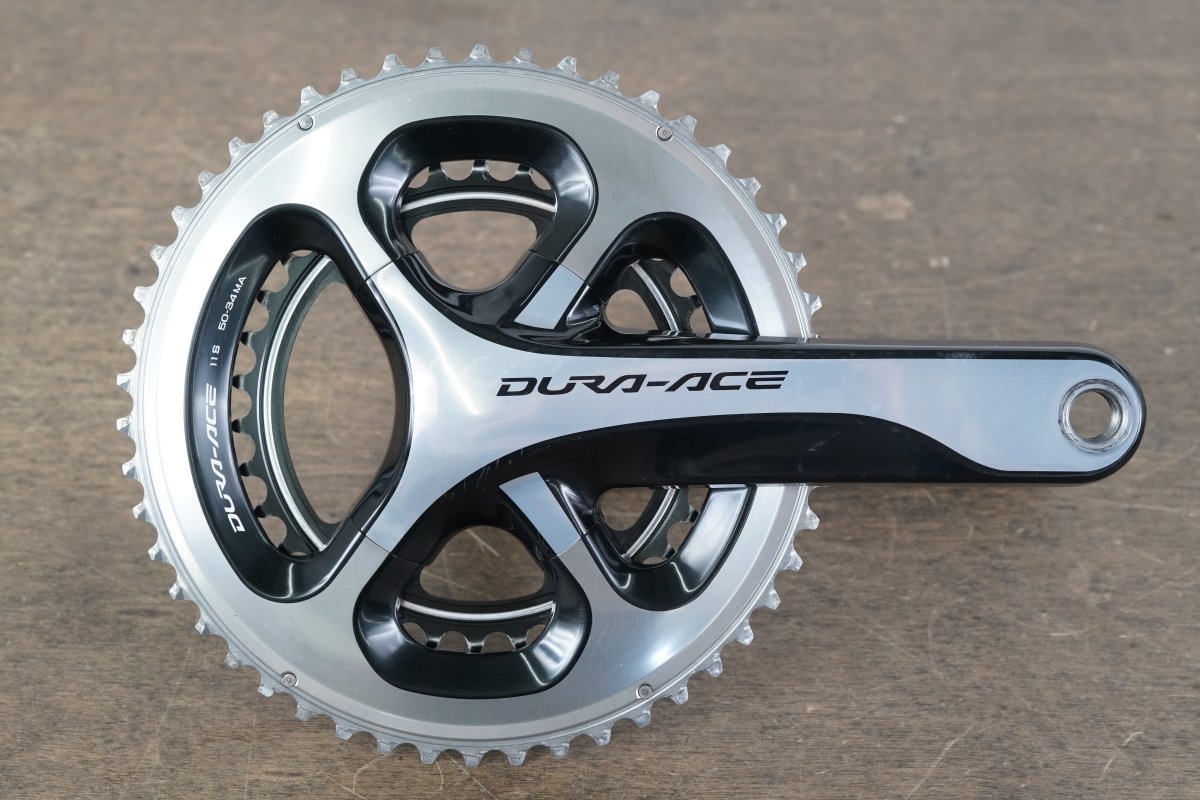 170mm 50/34T Shimano Dura-Ace FC-9000 11 Speed Crankset 616g