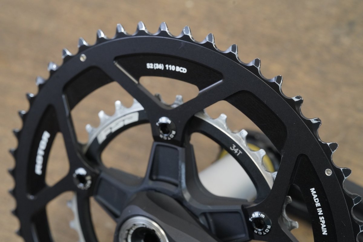 170mm 52/34T BB30 Rotor 3D+ Road Crankset 656g