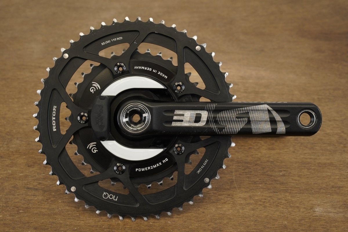 170mm 52/36T BB30 Rotor 3D Power2Max Power Meter Road Crankset 3D