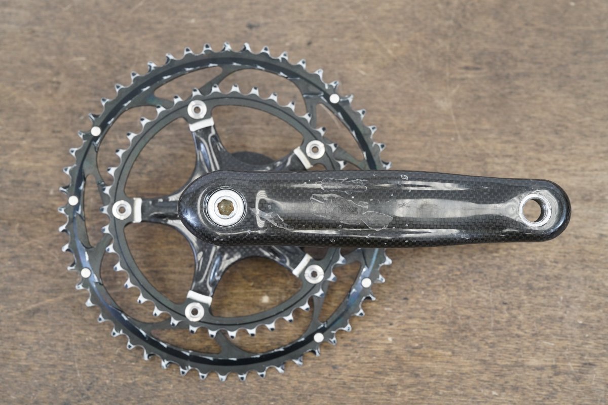 170mm 53/39 ORA 9/10 Speed Carbon Road Crankset + Campagnolo Chorus BB 853g