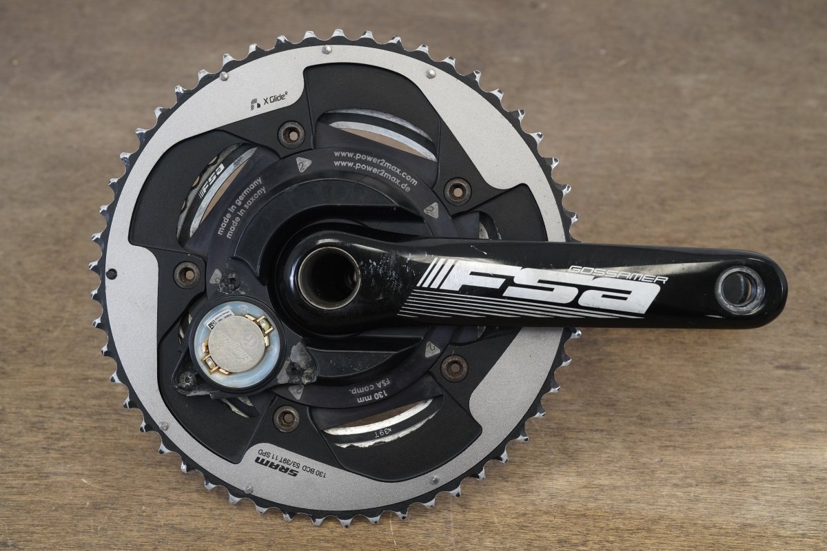 170mm 53/39T BB30 FSA Gossamer Power2max 11 Speed Power Meter Crankset