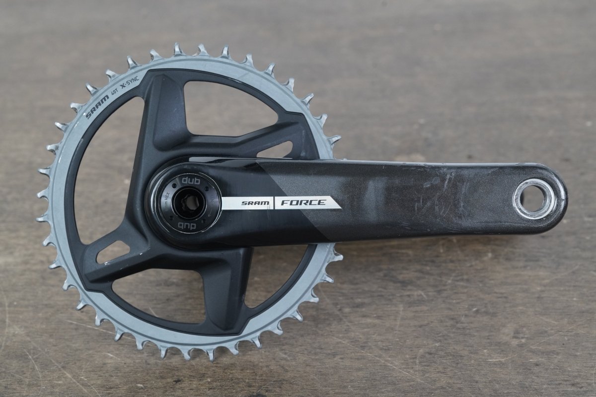 172.5mm 40T 1x DUB SRAM Force AXS D2 12 Speed Road Crankset 597g