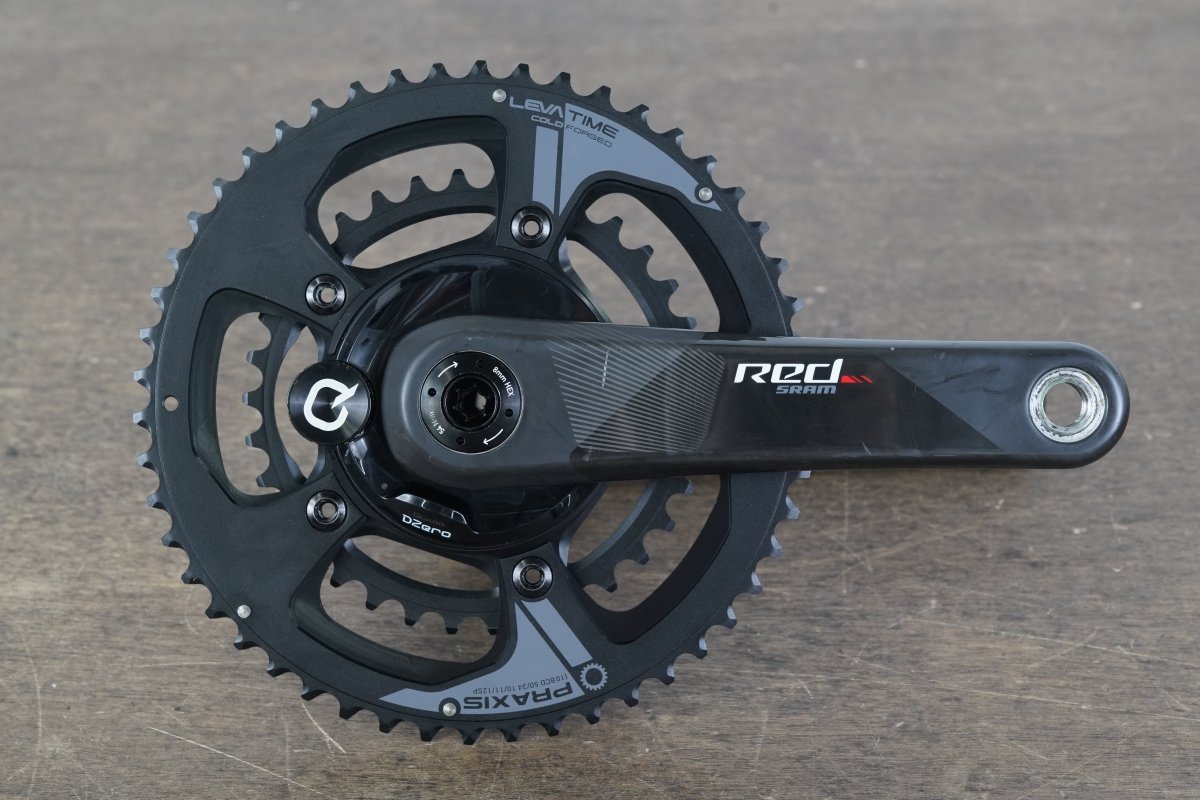 172.5mm 50/34T BB30 SRAM Red 22 Quarq DZero Carbon Power Meter Crankset 739g