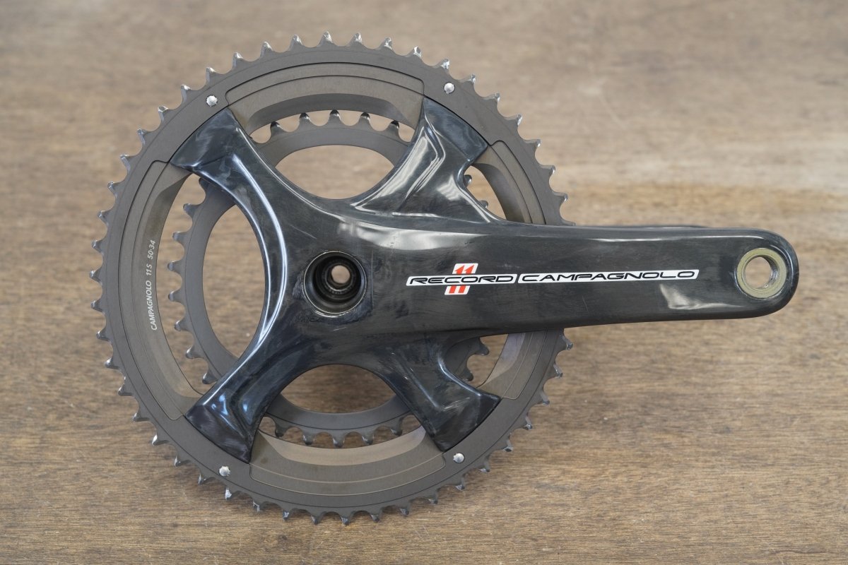 172.5mm 50/34T Campagnolo Record 11 Speed Carbon Crankset