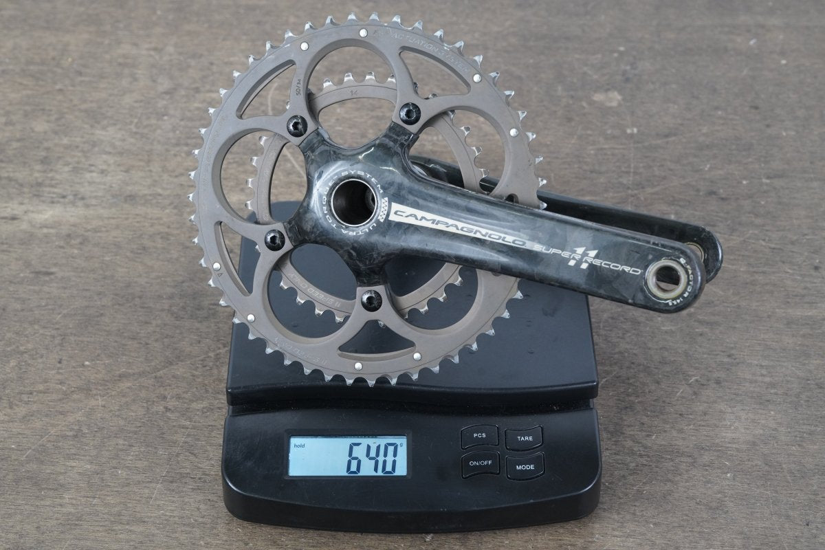 172.5mm 50/34T Campagnolo Super Record 11 Speed Carbon Crankset