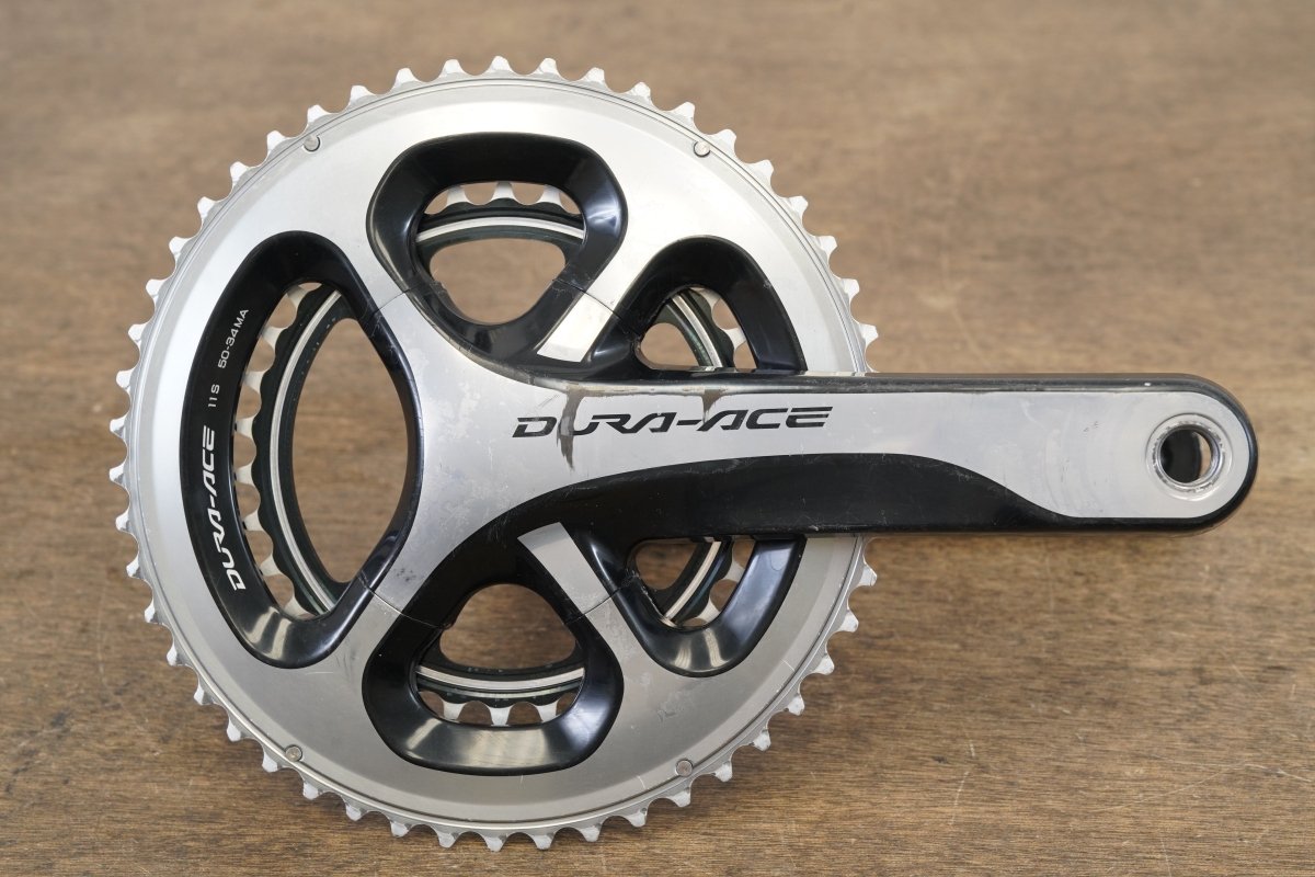 172.5mm 50/34T Shimano Dura-Ace FC-9000 11 Speed Crankset 625g