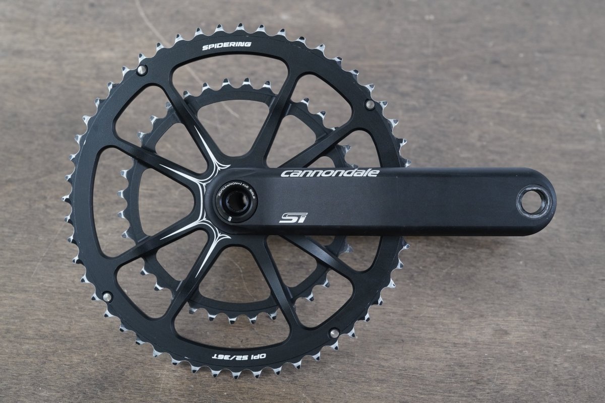 172.5mm 52/36T BB30 Cannondale Si Spidering Hollowgram Road Crankset 615g