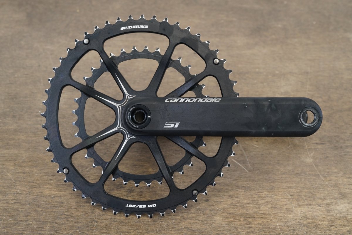 172.5mm 52/36T BB30 Cannondale Si Spidering Hollowgram Road Crankset 618g
