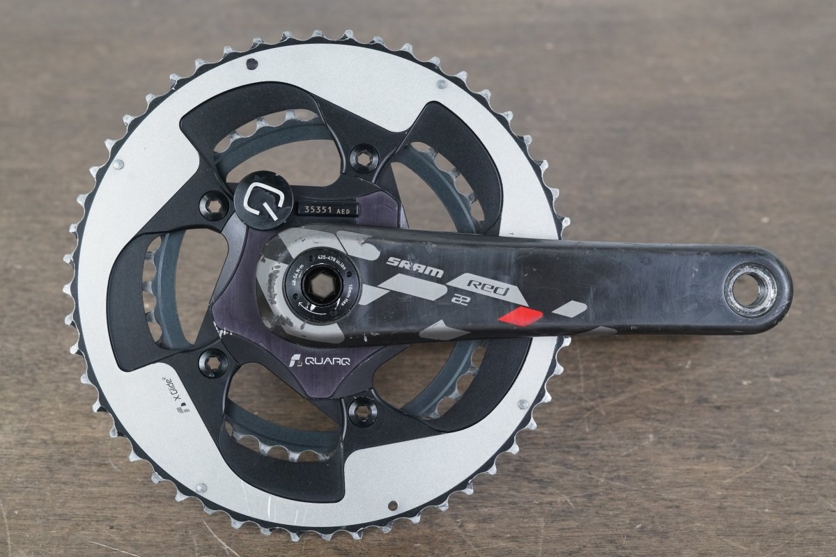 172.5mm 52/36T BB30 SRAM Red 22 Quarq Power Meter Crankset 738g