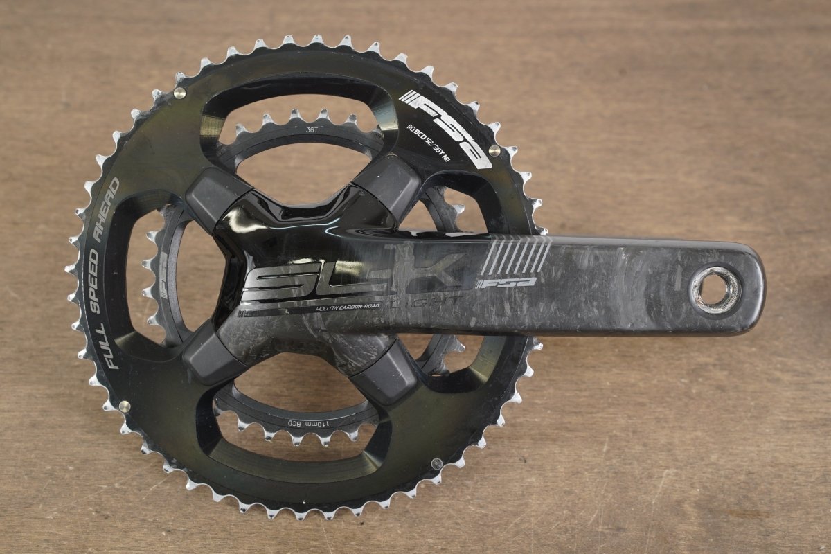 172.5mm 52/36T BB386EVO FSA SL-K Light 4iiii Power Meter Carbon Road Crankset SLK