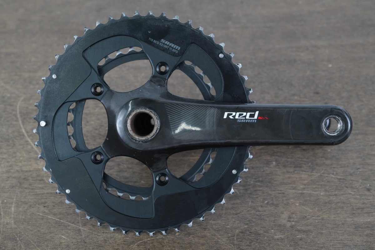 172.5mm 52/36T GXP SRAM Red 22 Carbon Road Crankset 597g