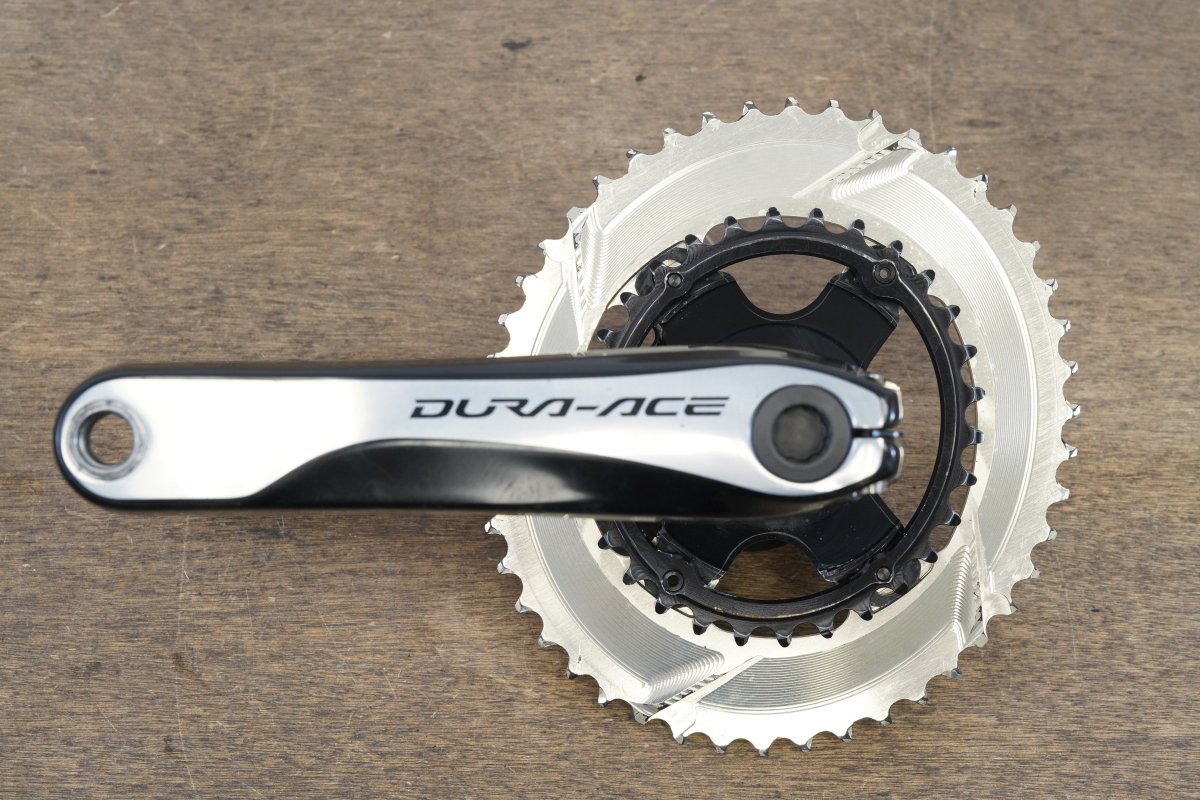 175mm 46/30T Shimano Dura-Ace FC-9000 absoluteBlack Oval 11 Speed Crankset 9000