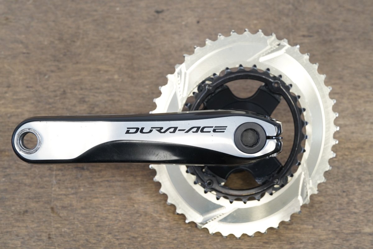 175mm 46/30T Shimano Dura-Ace FC-9000 absoluteBlack Oval 11 Speed Crankset 9000