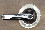 175mm 46/30T Shimano Dura-Ace FC-9000 absoluteBlack Oval 11 Speed Crankset 9000