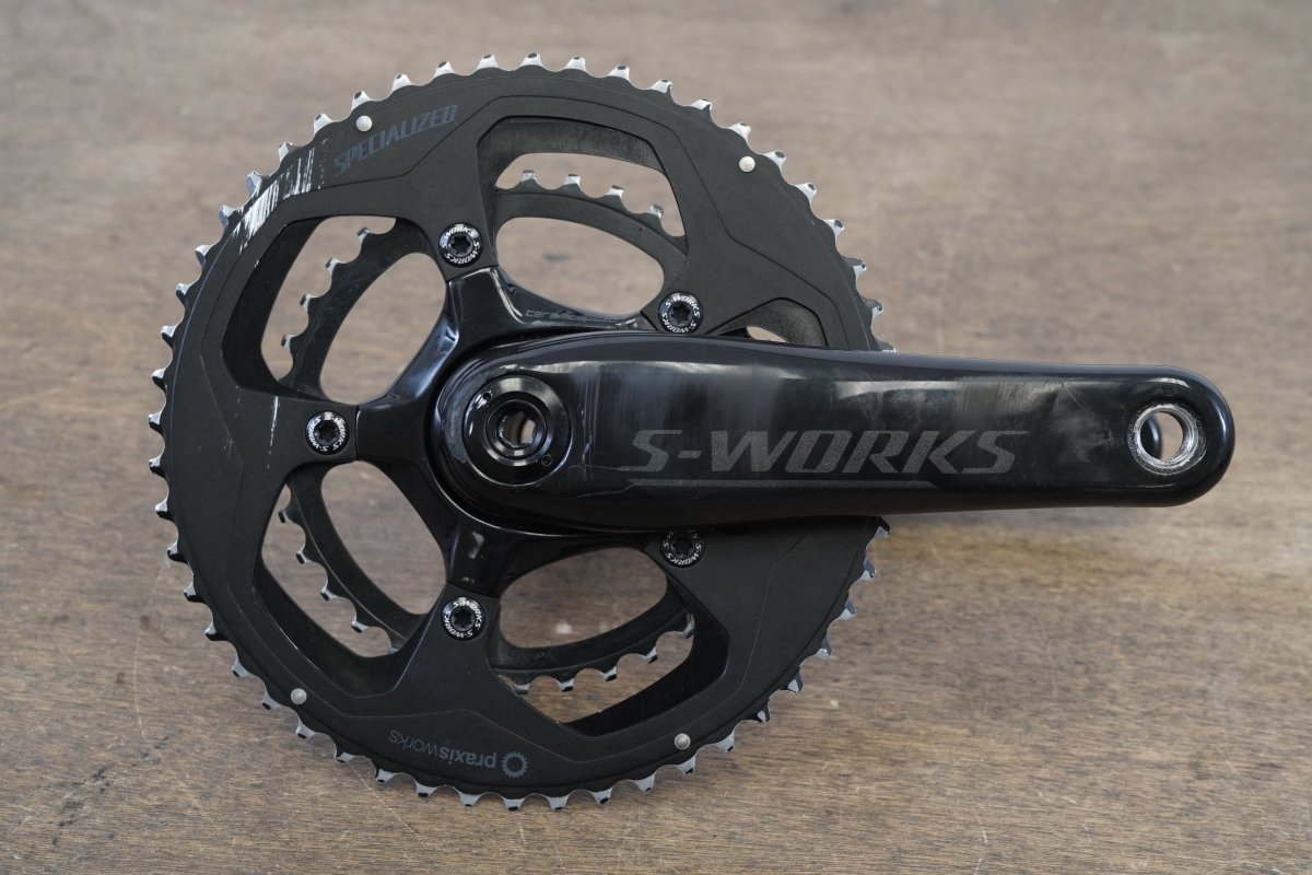 175mm 52/36T BB30 Specialized S-WORKS Dual Power Carbon Crankset *Defective*