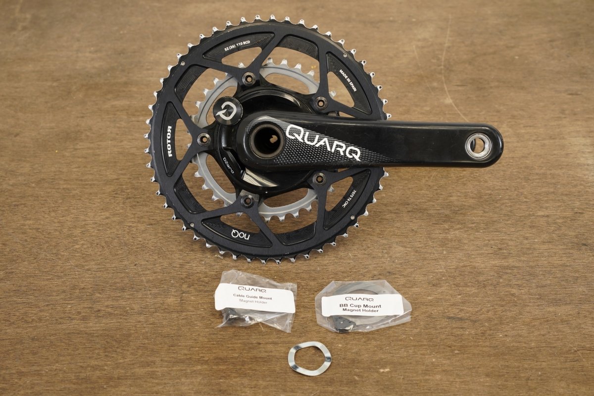 175mm 52/36T GXP Quarq DZero Power Meter Road Crankset + Magnet