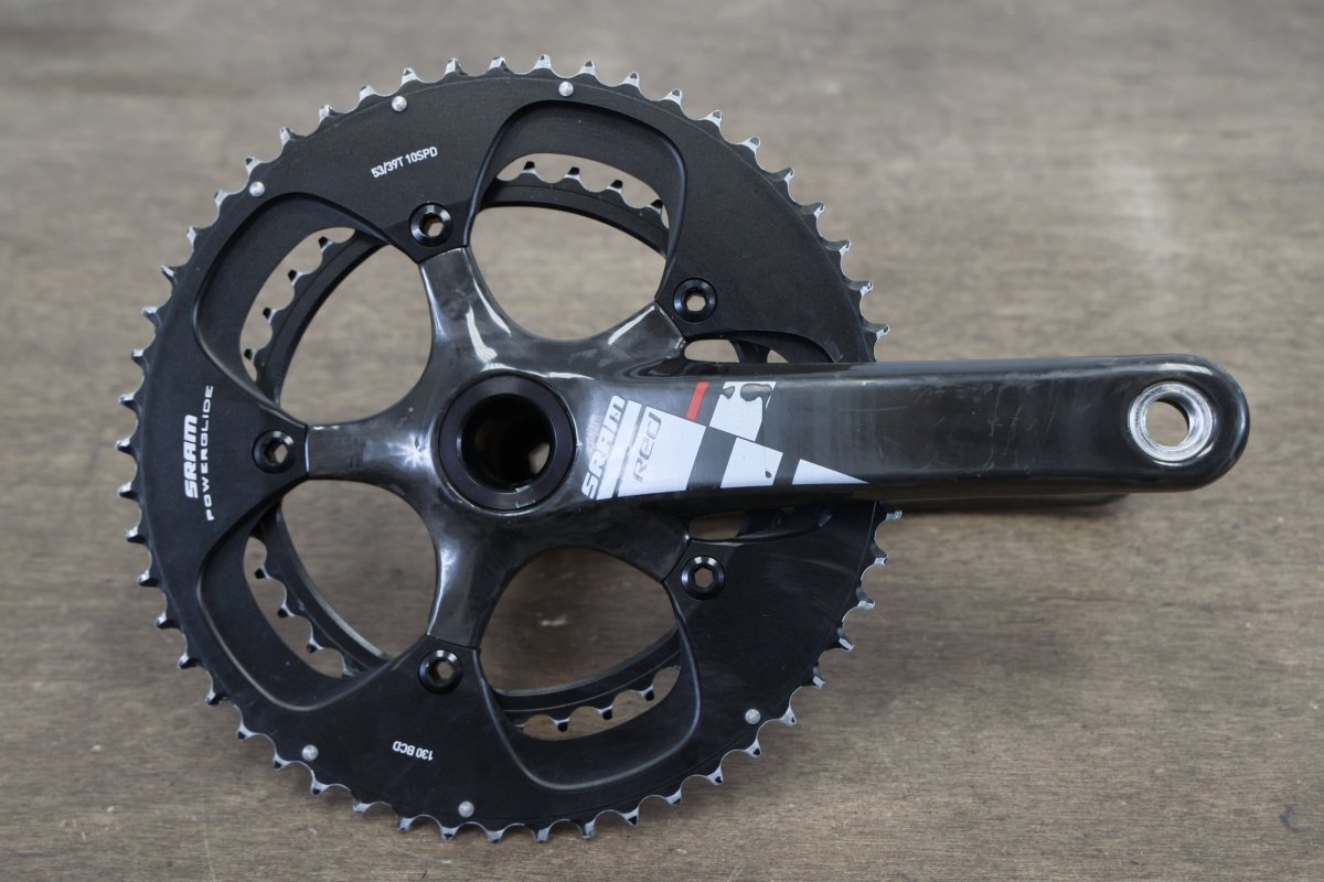 175mm 53/39T BB30 SRAM Red 10 Speed Carbon Crankset – Elevate Cycling