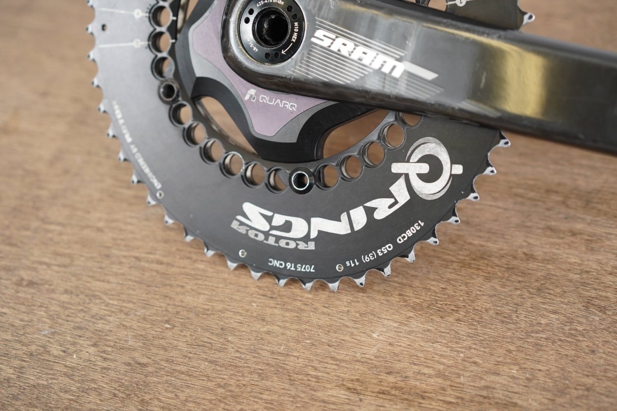 175mm 53/40T BB30 SRAM Quarq Rotor Q Rings Power Meter Crankset