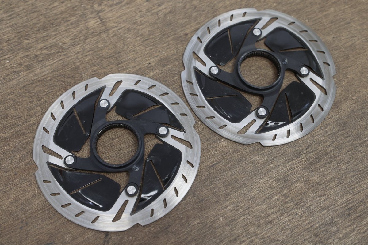 2) 140mm Shimano Dura-Ace SM-RT900-SS Center Lock Disc Brake