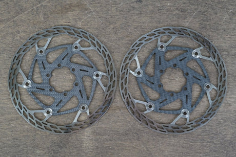 (2) 160mm Carbon-Ti X-Rotor 6 Bolt Disc Brake Road Gravel Rotors
