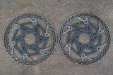 (2) 160mm Carbon-Ti X-Rotor 6 Bolt Disc Brake Road Gravel Rotors