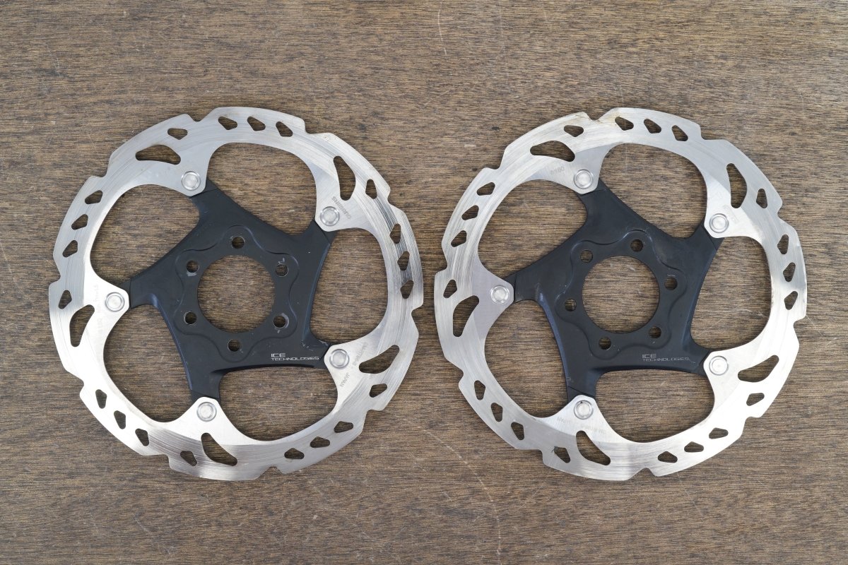 (2) 160mm Shimano Deore XT SM-RT86-S 6-Bolt Disc Brake Road CX MTB Rotors