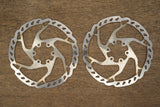 (2) 160mm Shimano SM-RT66-S 6 Bolt Disc Brake Road CX MTB Rotors