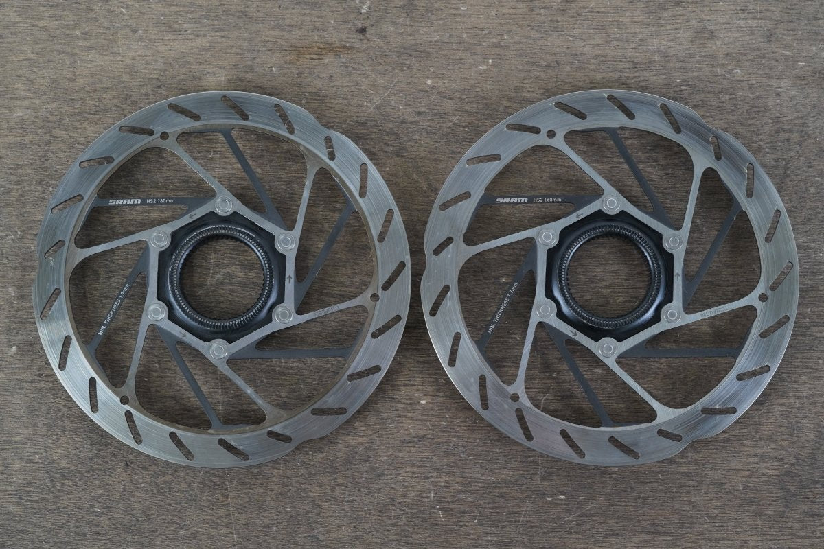 (2) 160mm SRAM HS2 Center Lock Disc Brake Road MTB Gravel Rotors