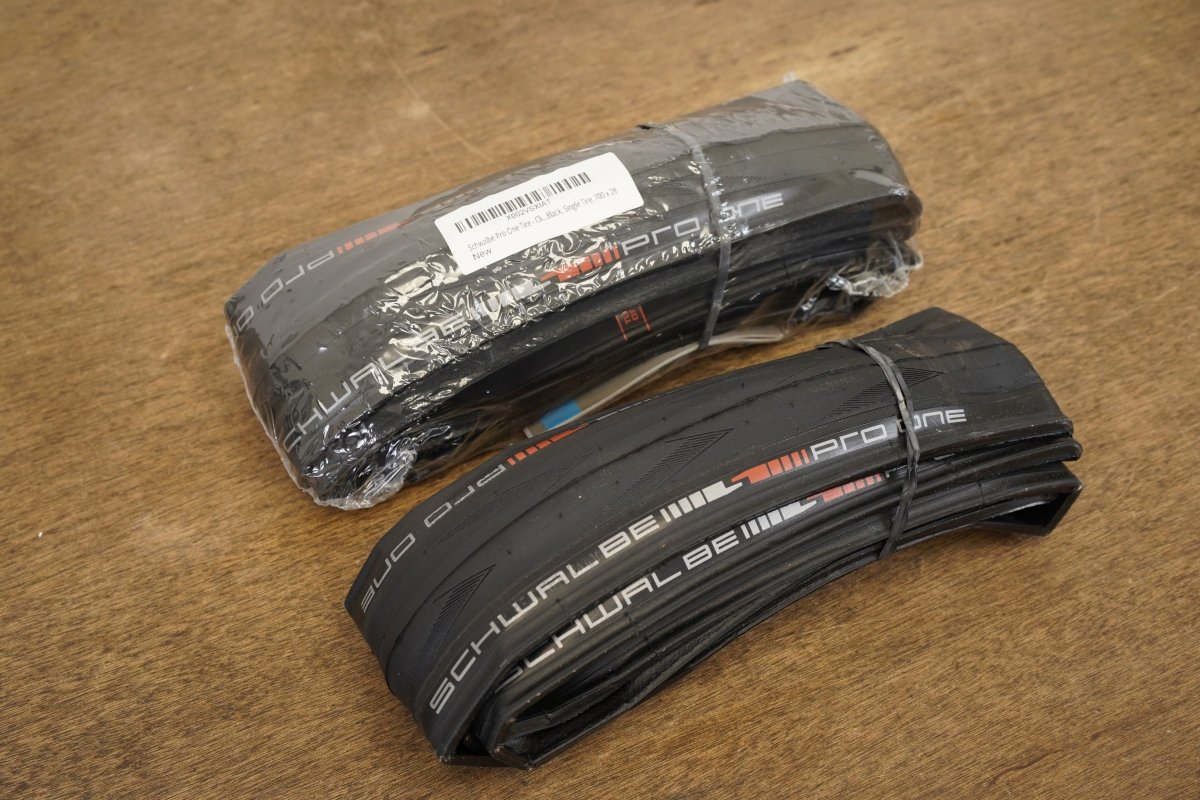 (2) NEW 700x28C 28mm Schwalbe Pro One Clincher Road Tires