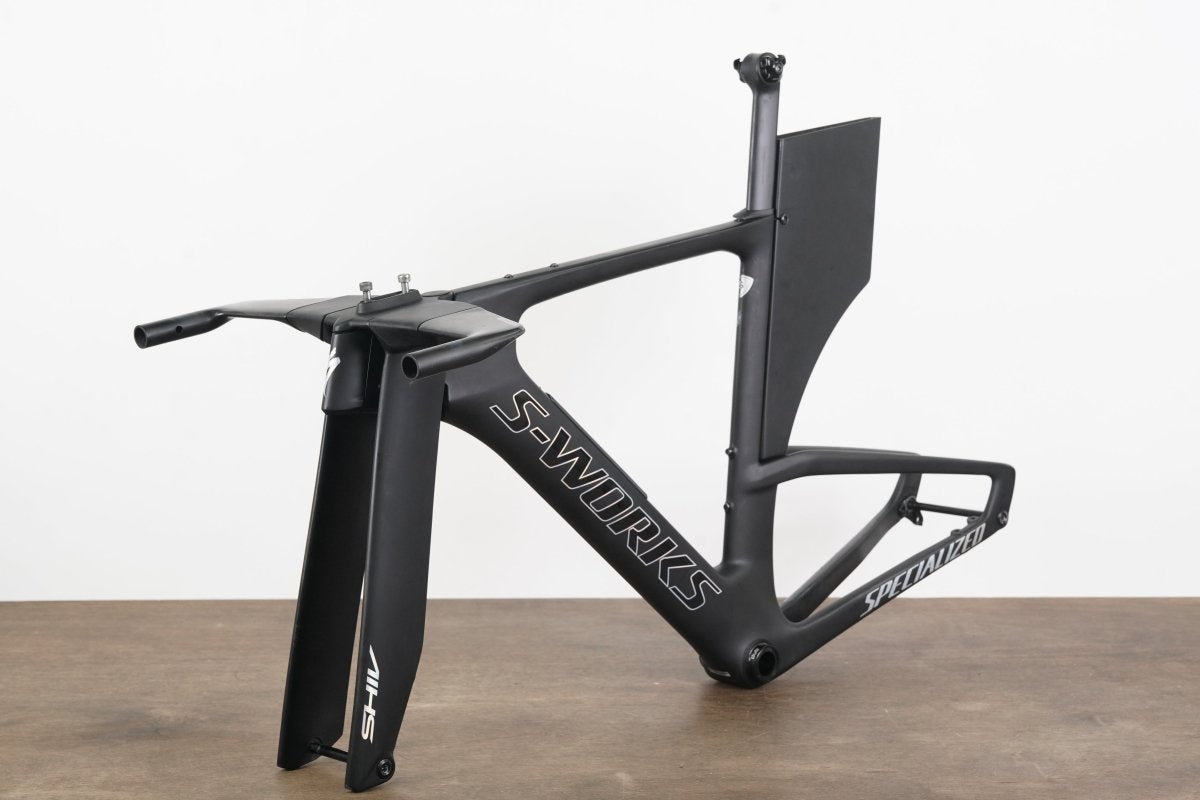 2020 51cm Specialized S-WORKS SHIV Carbon Disc TT Triathlon Frameset + Base Bar