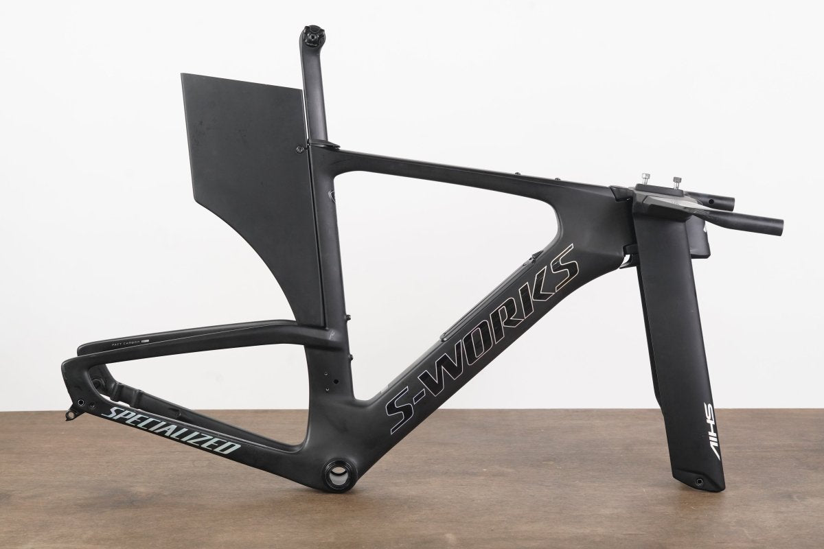 2020 51cm Specialized S-WORKS SHIV Carbon Disc TT Triathlon Frameset + Base Bar
