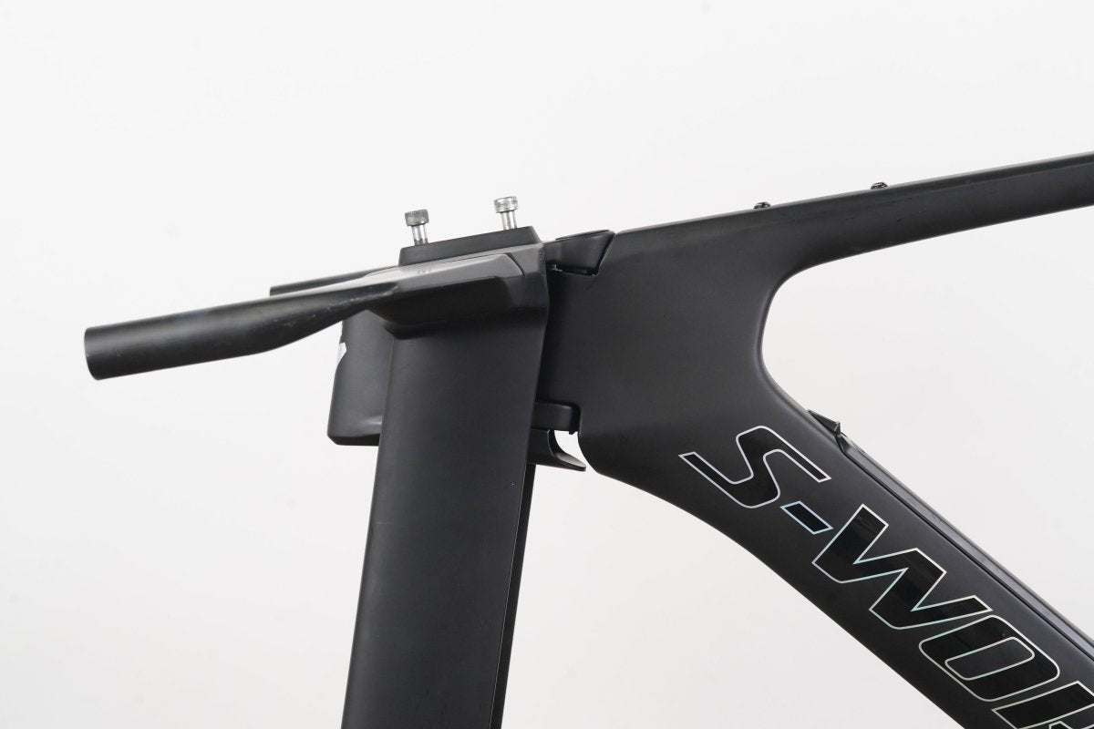 2020 51cm Specialized S-WORKS SHIV Carbon Disc TT Triathlon Frameset + Base Bar