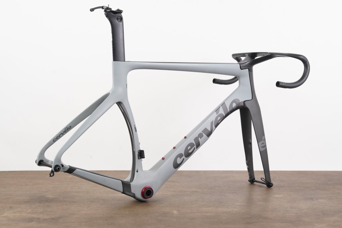 2021 56cm Cervelo S5 Carbon Aero Disc Brake Road Frameset + Cockpit