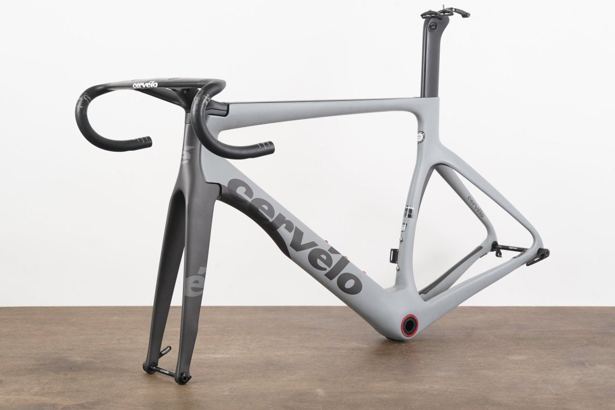 2021 56cm Cervelo S5 Carbon Aero Disc Brake Road Frameset + Cockpit