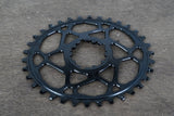34T absoluteBLACK SRAM 3 Bolt 1x Oval 11 Speed Narrow Wide Gravel CX Chainring