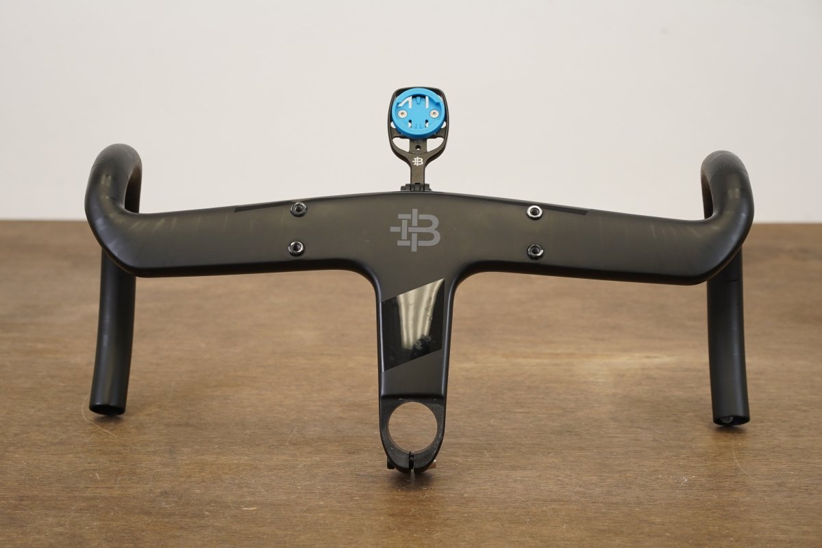 38cm 100mm -6 Degree Black Inc. AB03 Carbon Barstem Handlebar + Mount 1 1/8"