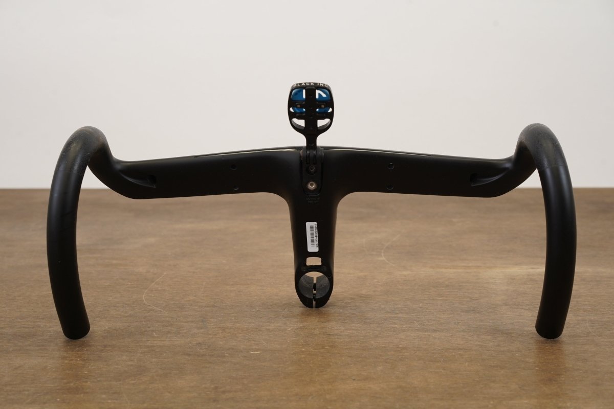 38cm 100mm -6 Degree Black Inc. AB03 Carbon Barstem Handlebar + Mount 1 1/8"